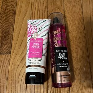 Bath & Body Works Emily in Paris Body Cream and Mist - Pink and Black